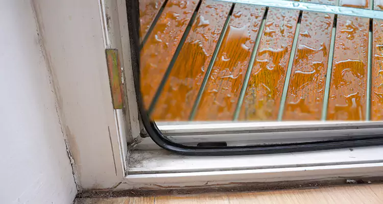 Water Leaking Wooden Patio Doors Repair in Sunset, FL
